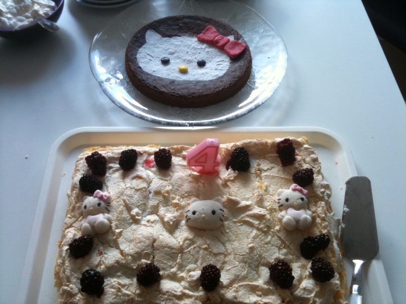 Hello Kitty tårta på gång