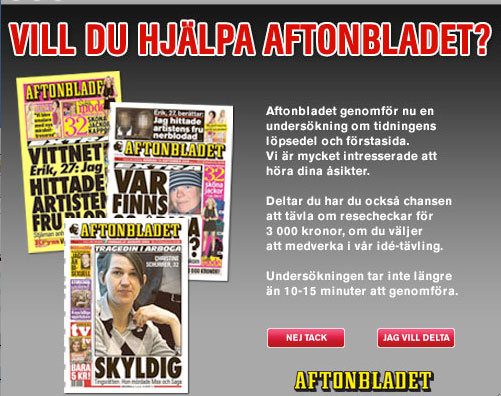 Vill du hjälpa Aftonbladet?