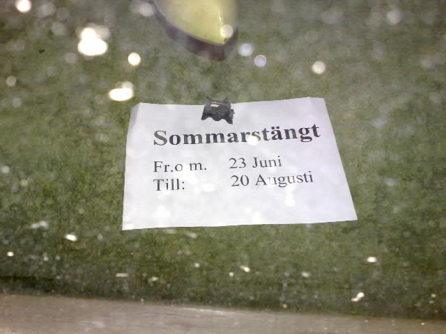 sommarstängt