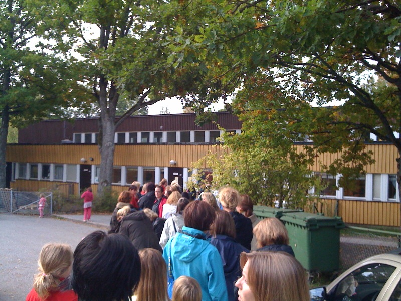 kö till bytesmarknad