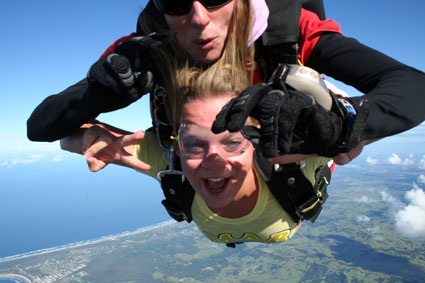 skydiving