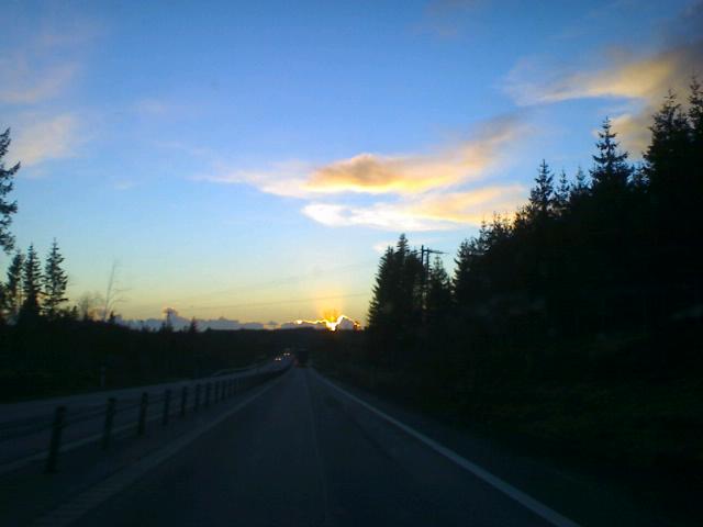 solnedgång över Torup